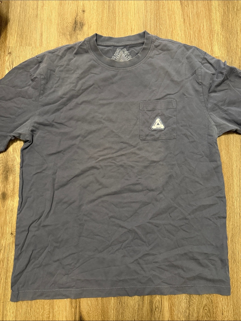 PALACE Slate Grey Pocket Logo Short-Sleeve Tee